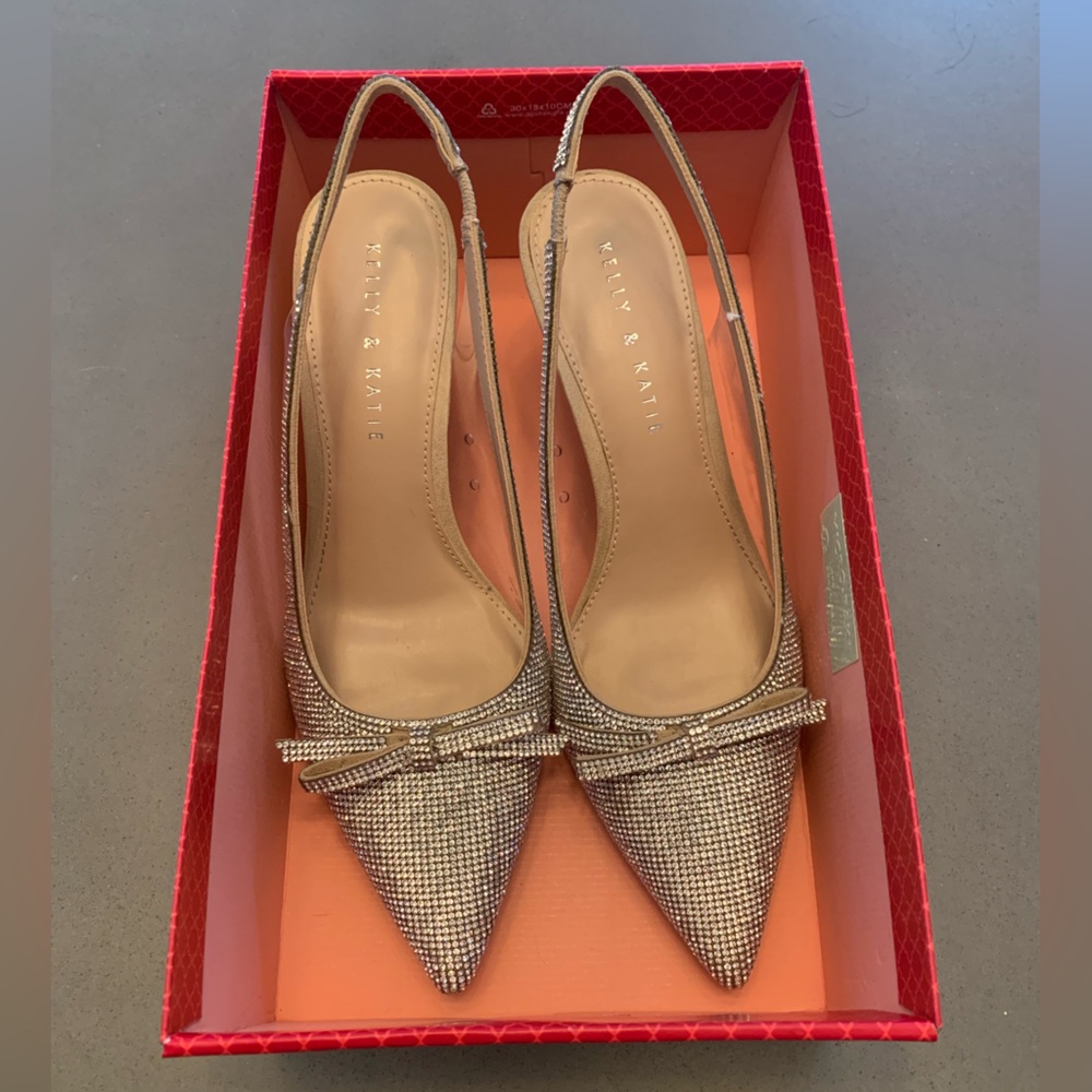 Kelly and Katie Silver Heels
